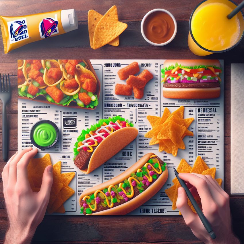 Taco Bell nos Anos 2000: Uma Viagem ao Cardápio Y2K